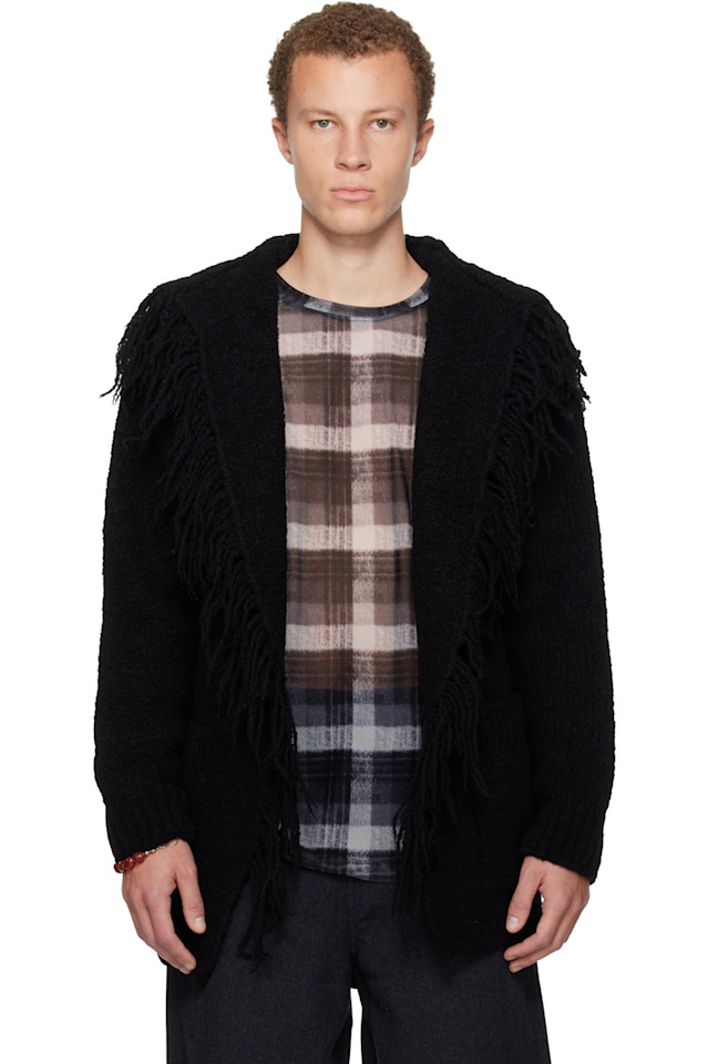 

Кардиган с бахромой Dries Van Noten, черный