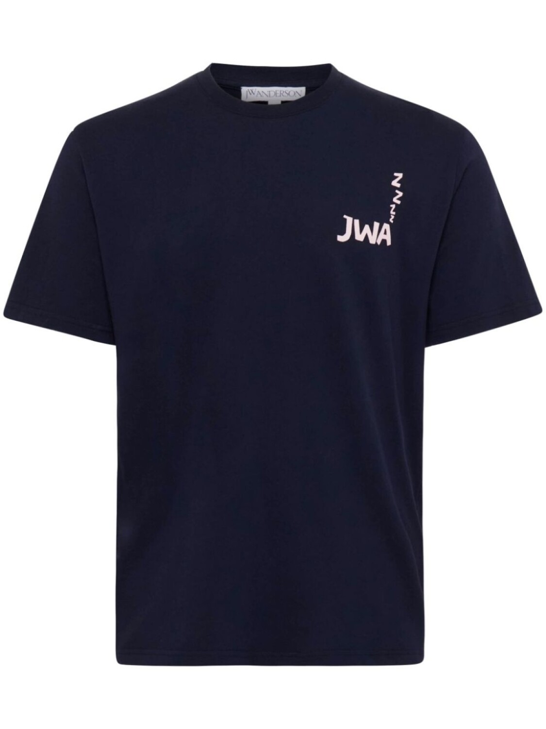 

JW Anderson футболка JWA с надписью, синий