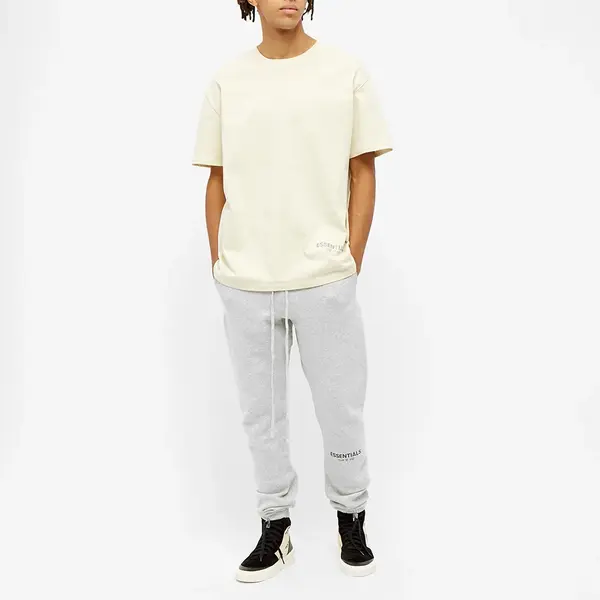 Брюки fw19 sweatpants 'light heather grey' Fear Of God Essentials, серый — фото 3