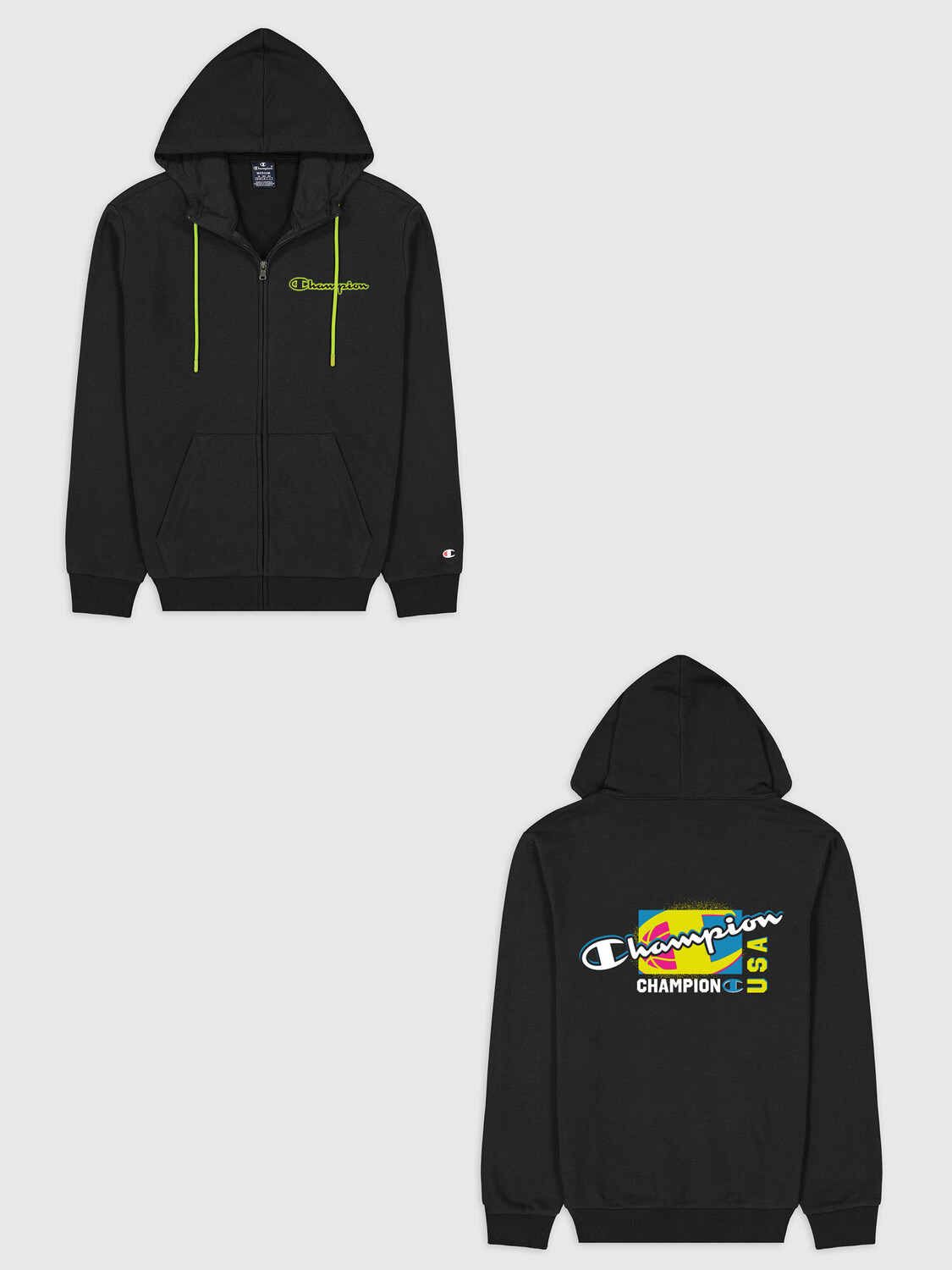 

Толстовка Champion Hooded Full Zip Sweatshirt, черный