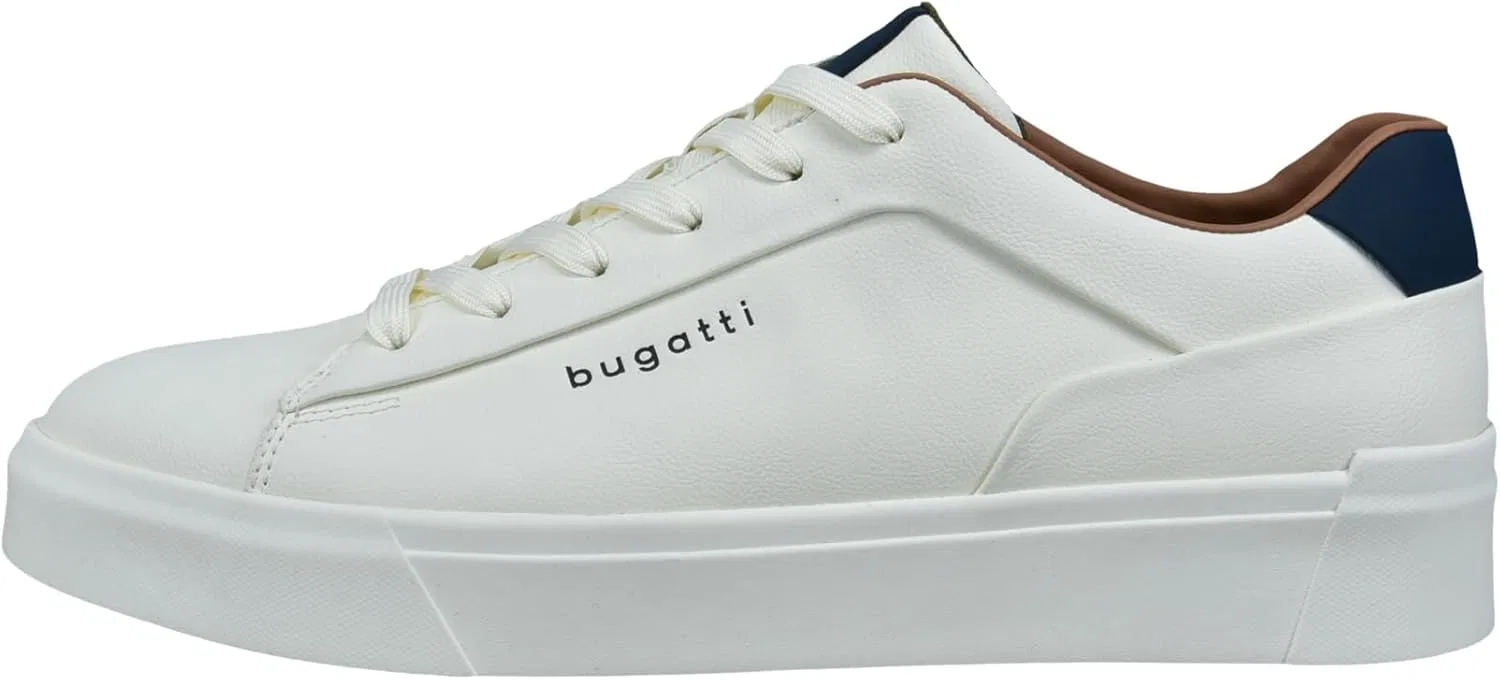 Мужские спортивные кроссовки Bugatti на шнуровке, Offwhite 2100 — фото 2
