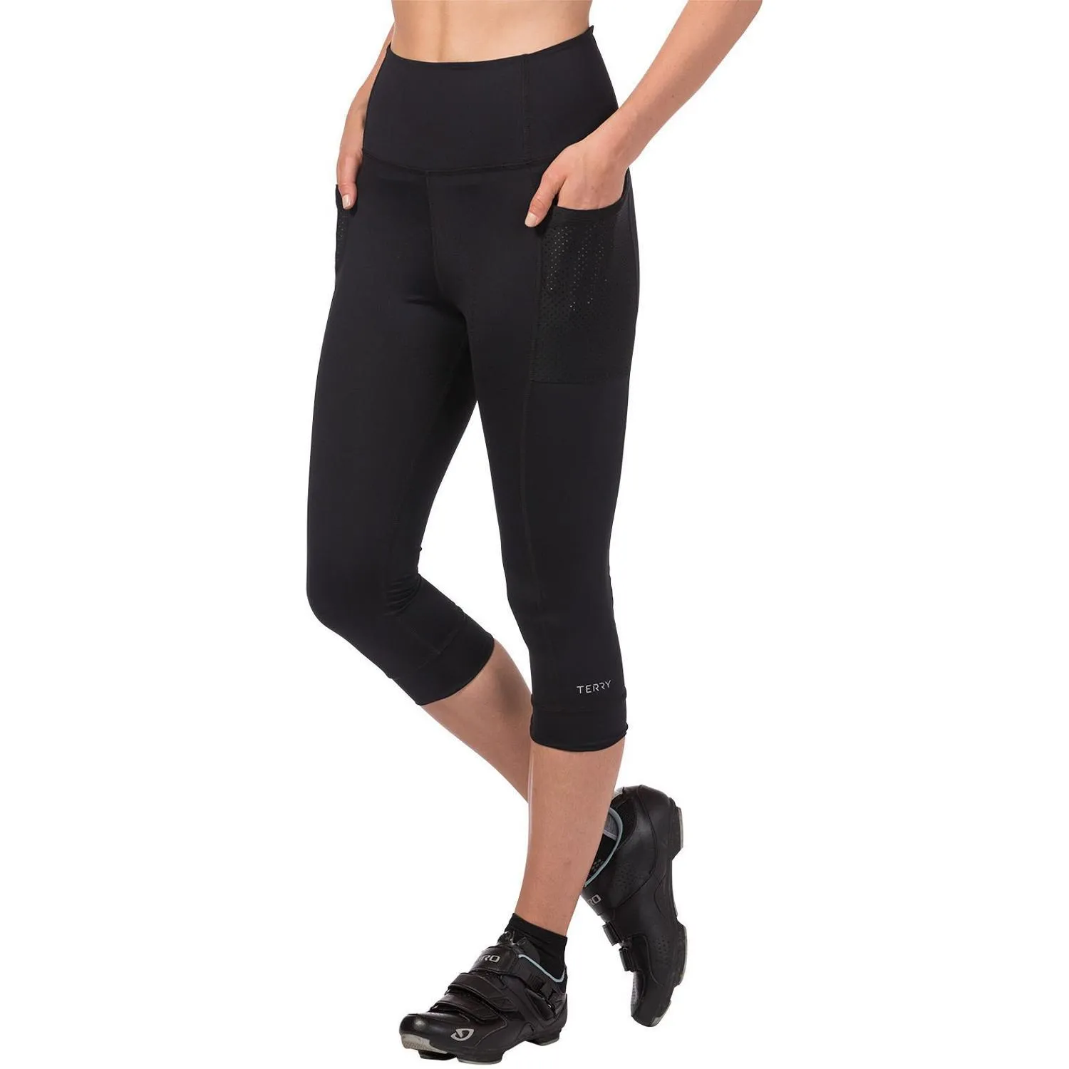 

Велосипедные капри Hi-Rise - женские Terry, Black