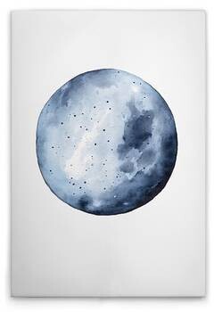 

Картина на холсте A.S. Création Blue Moon цвет weissblau