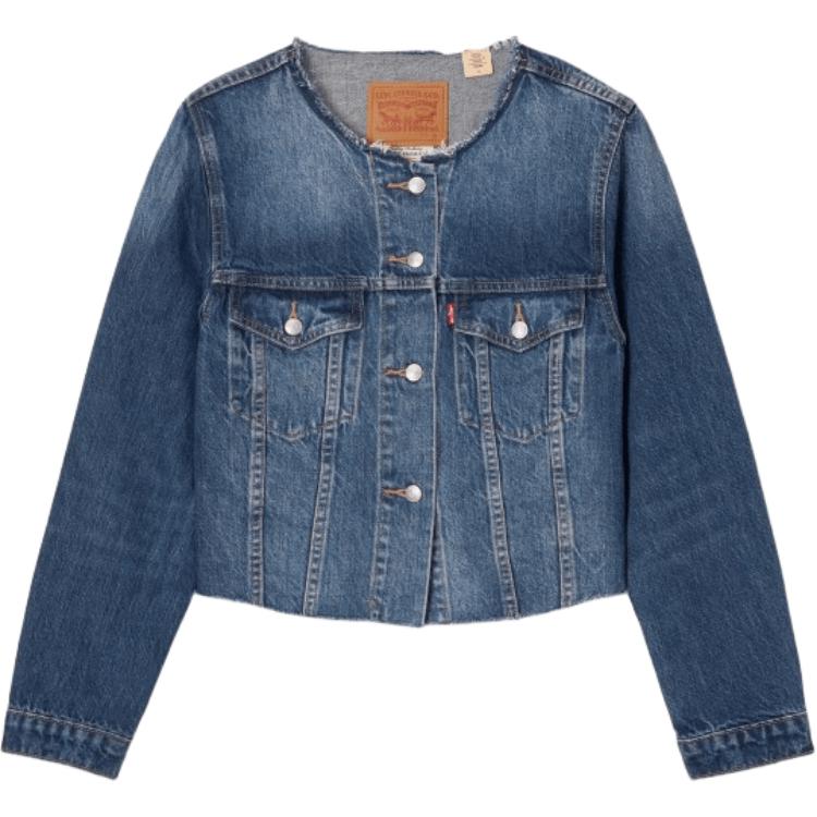 Levis Джинсовая куртка женская темно-синяя, Dark Blue — фото 2