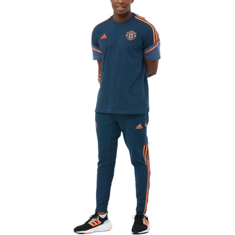 Adidas Футболка Manchester United мужская marine blue — фото 3