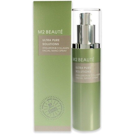 M2 Beaute Ultra Pure Solutions Нано-спрей для лица с гиалуроном и коллагеном для женщин, 2,5 унции, M2 Beaute — фото 2