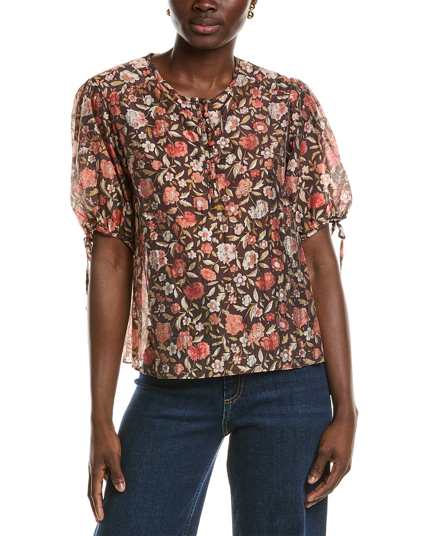 

1.STATE Блузка, коричневый