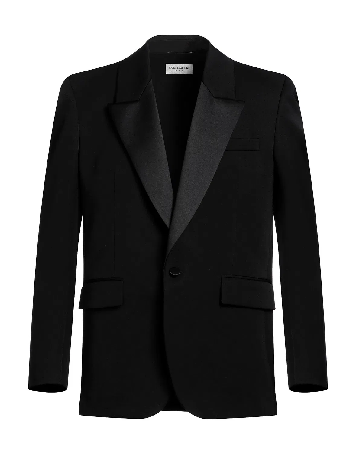 Пиджак из шерсти черный SAINT LAURENT