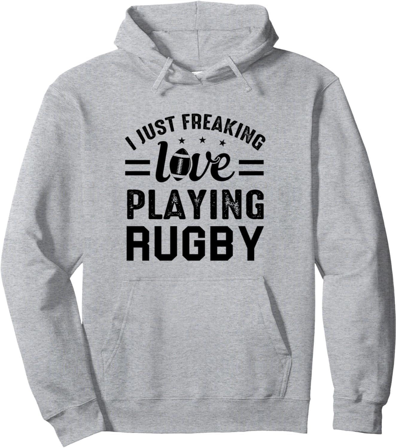 

Регби - Я люблю играть в регби. Толстовка Rugby Player Rugby Game Rugby Lover, серый