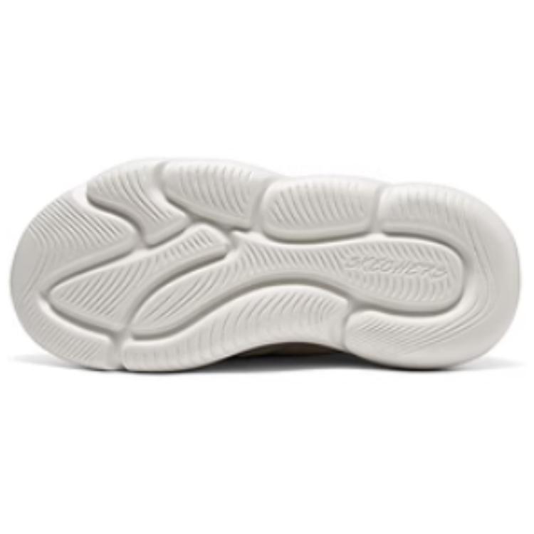 Ботинки зимние женские Skechers стеганые на молнии, бежевый — фото 3