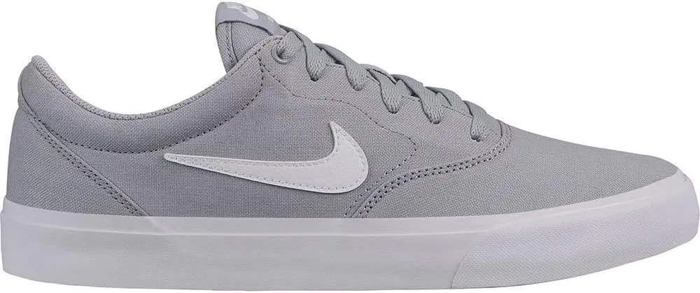 Кроссовки Nike SB Check Solarsoft Canvas, Grey Wolf Grey White — фото 2