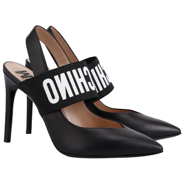 Тонкий каблук Высокие каблуки Женские Черные MOSCHINO — фото 4