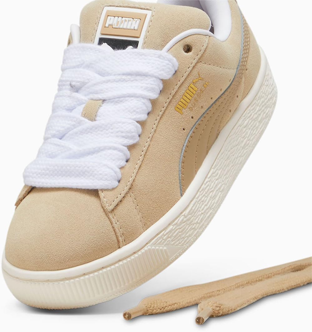 Детские кроссовки Puma Unisex-Child Suede XL (для детей постарше), белый — фото 4