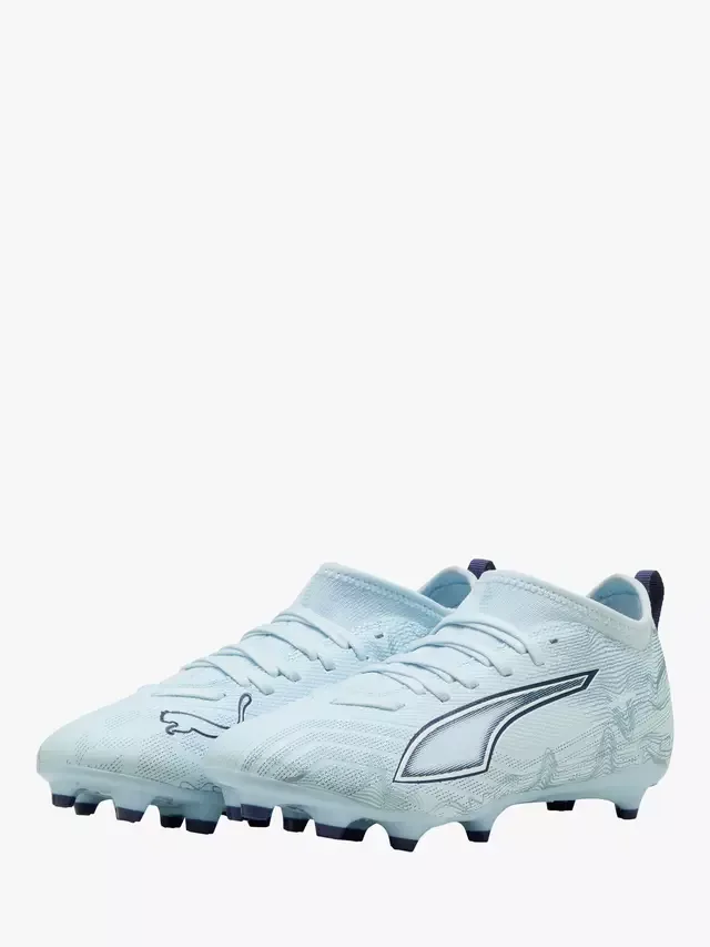 Детские футбольные бутсы ULTRA 6 Mesh, ледяной синий PUMA — фото 2
