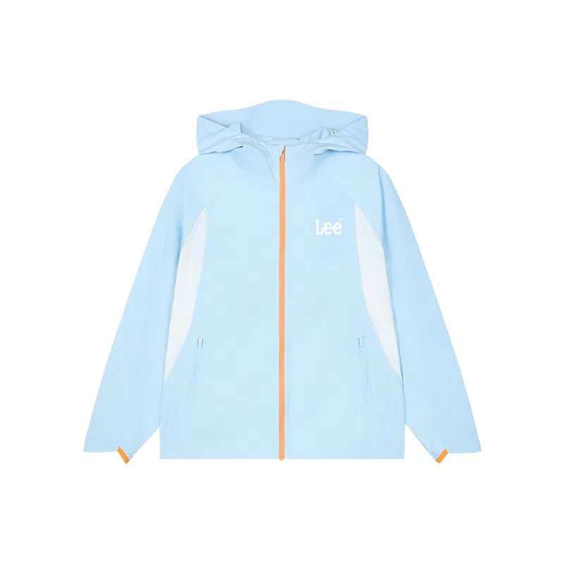 Детская куртка с капюшоном тонкая LEE KIDS, Light Blue