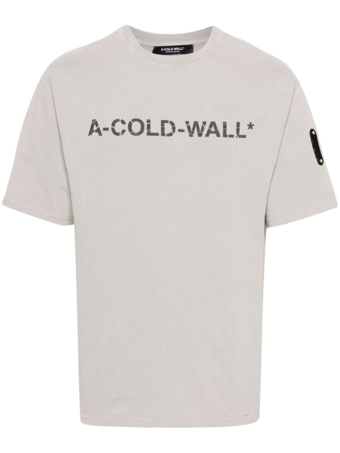 

A-COLD-WALL* футболка Overdye с логотипом, серый