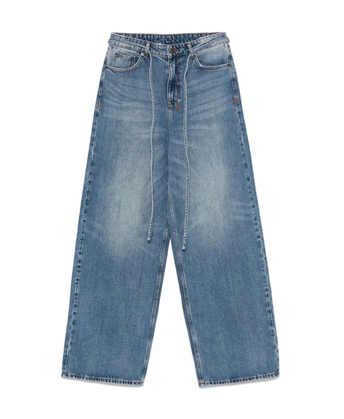 

Синие джинсы с отстегивающимся поясом Ksubi, синий