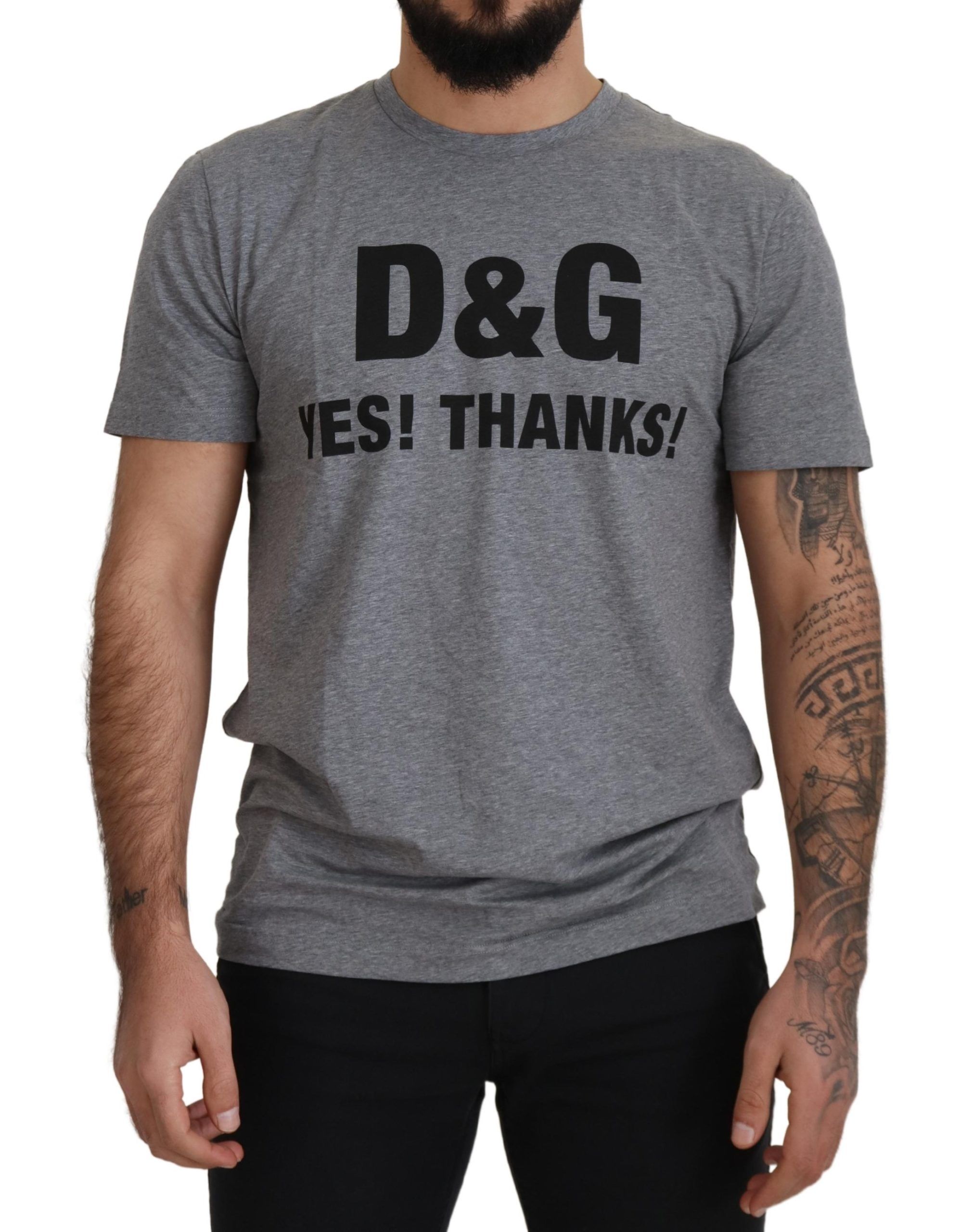 

Футболка Iconic Gray YES THANKS Dolce & Gabbana, серый