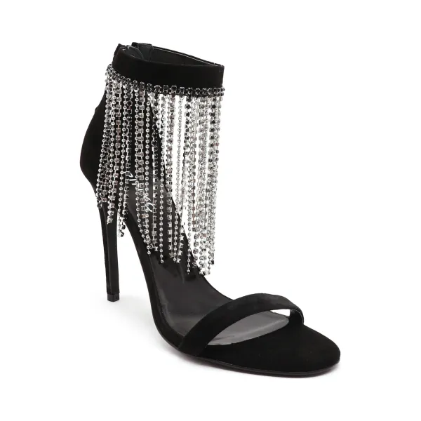 Кожаные босоножки Salome на шпильке Pinko, черный