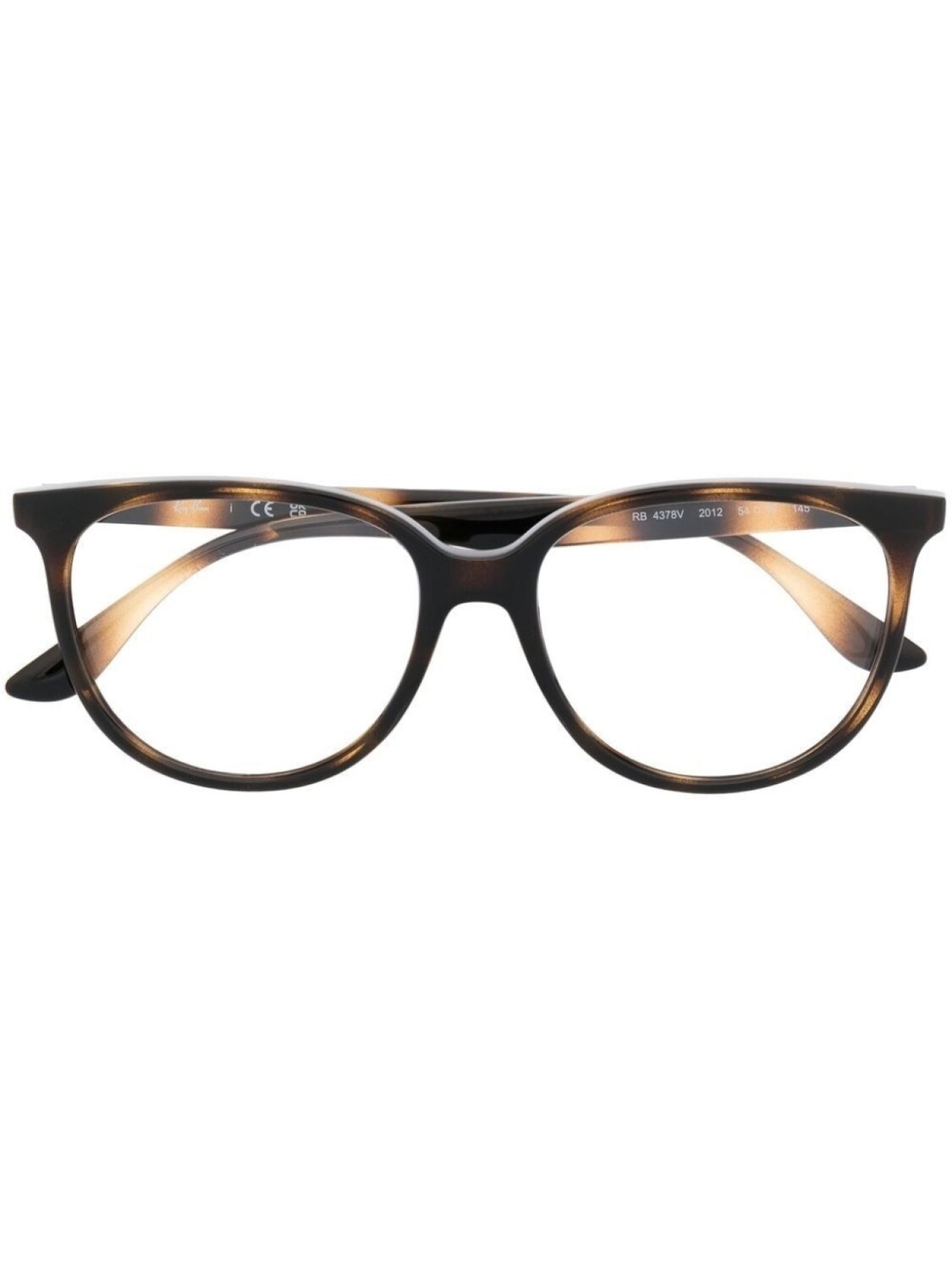 

Ray-Ban очки в круглой оправе с логотипом, коричневый