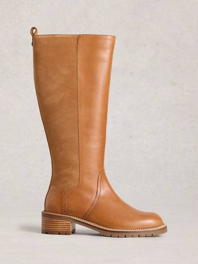 Ботинки из замши Serena длиной до колена White Stuff, Mid Tan
