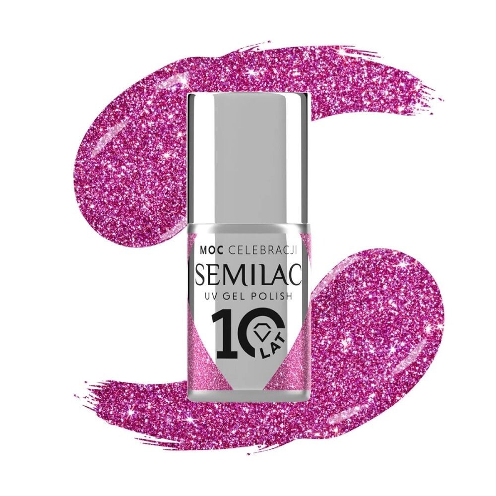 

Гибридный лак для ногтей Semilac Limited Edition, 462 Pink Bubbles