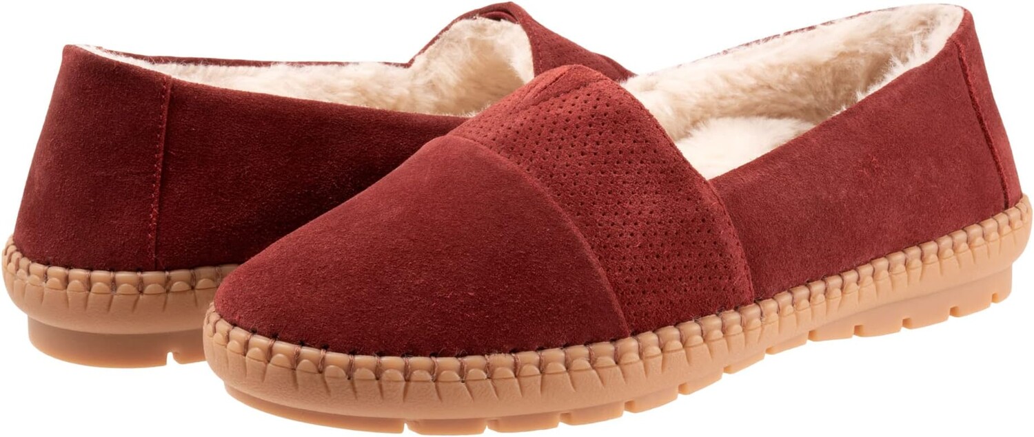 

Тапочки Trotters Ruby Plush, цвет Dark Red Suede