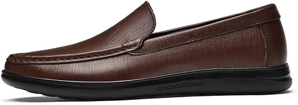 Лоферы из кожи темно-коричневые, Mens Loafers SayfuR — фото 4