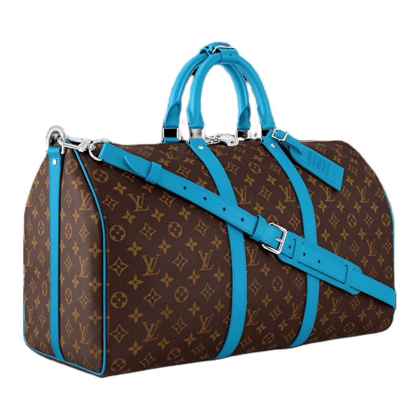 Сумка через плечо Travel коричневого и небесно-голубого цветов LOUIS VUITTON — фото 2