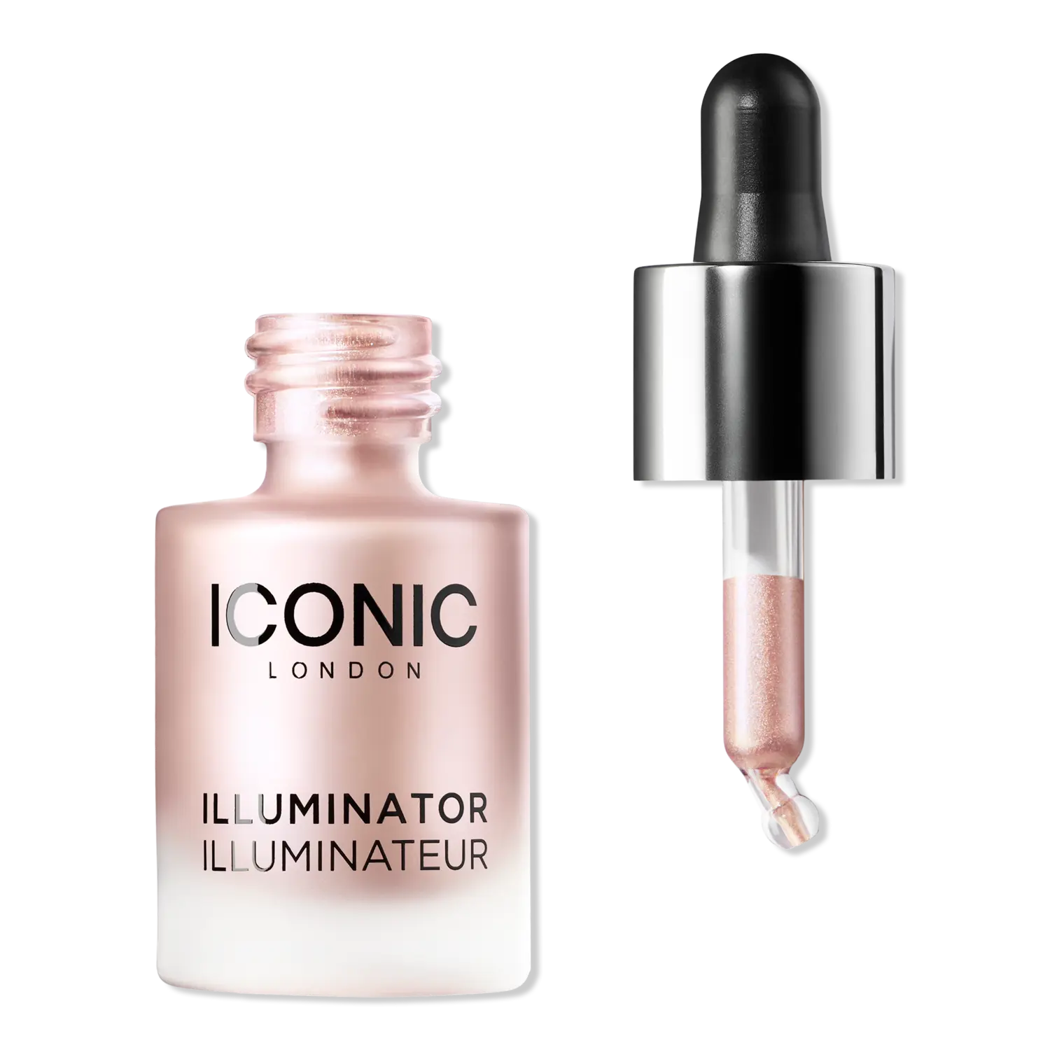 

Жидкий мерцающий хайлайтер в каплях ICONIC LONDON, Shine (pink shimmer for pearly shine)