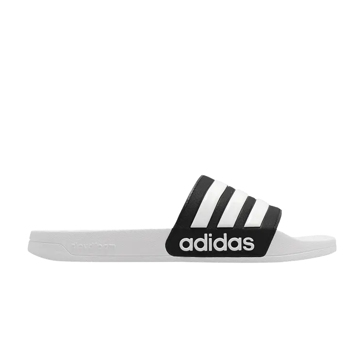 

Сандалии adidas Adilette Shower Slide 'White Black', черный