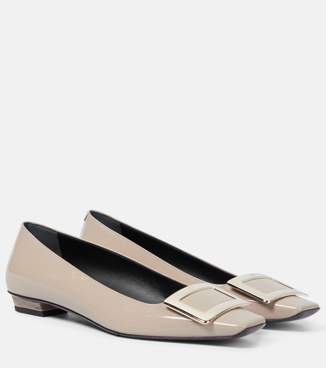 Лакированные балетки Belle Vivier Roger Vivier, серый