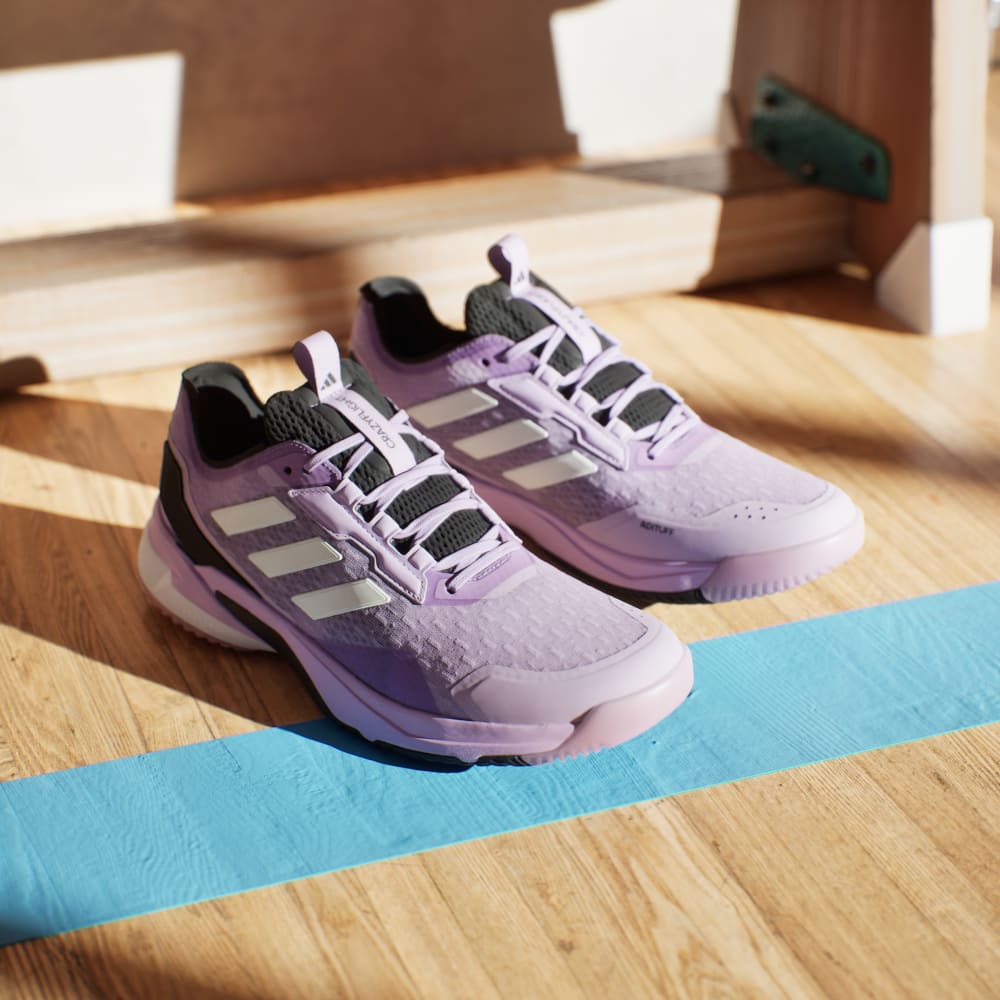 Кроссовки Adidas Crazyflight 6 Indoor Shoes, цвет Powder Plum/Zero Metalic/Core Black — фото 4