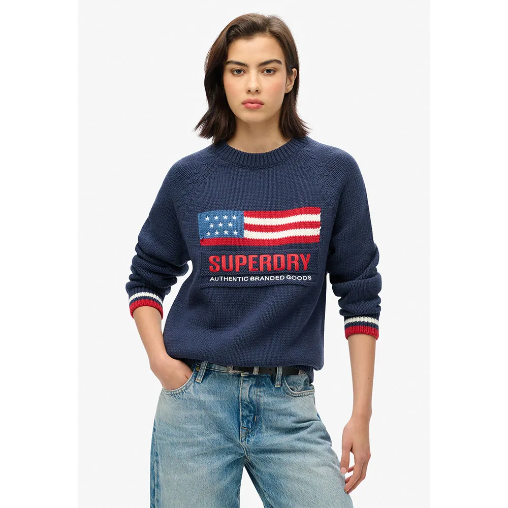 

Свитер Superdry Americana, синий