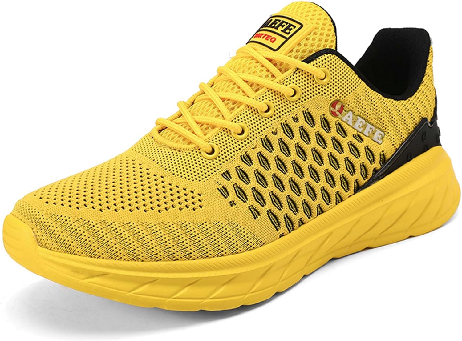 

Мужские беговые кроссовки Удобные дышащие повседневные кеды Легкая мягкая подошва Обувь для ходьбы Сетчатые фитнес-кроссовки для тренировок и тенниса Обувь для бега на открытом воздухе Dzbajrqm, желтый