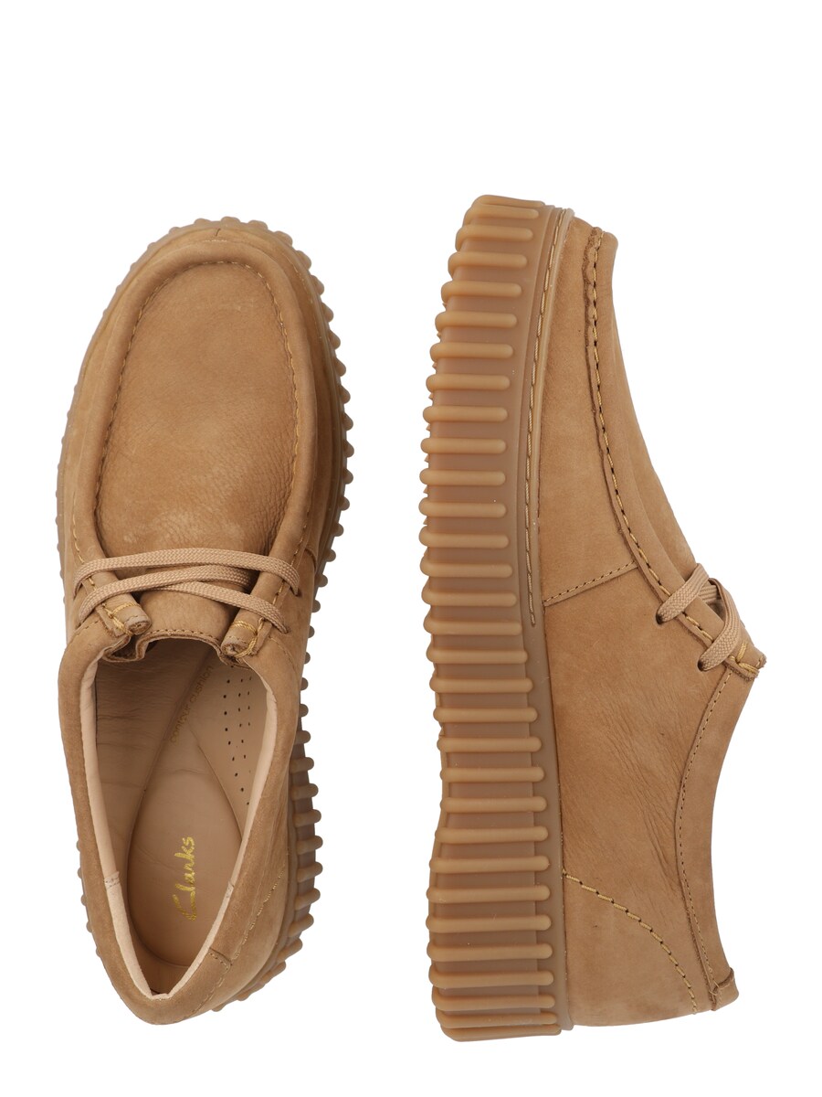 Туфли на шнурках CLARKS Lace-Up Shoes Torhill Bee, кэмел — фото 2