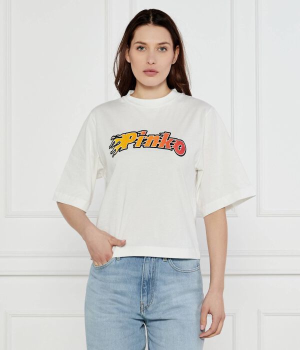 

Футболка Ниамей Relaxed fit Pinko, белый