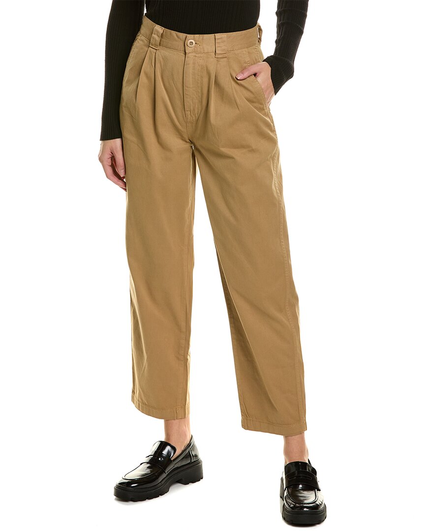 

Зауженные брюки Madewell с плиссировкой, зеленый