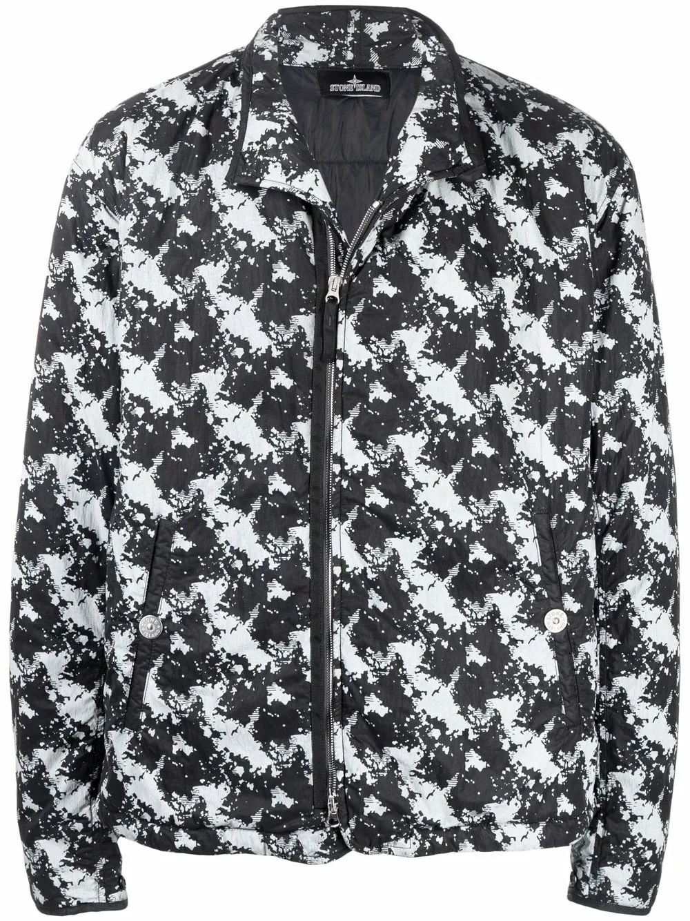 

Бомбер с графичным принтом Stone Island Shadow Project, черный