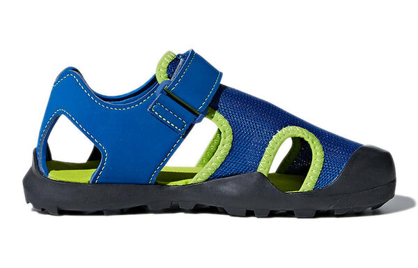 Сандалии captain toey k velcro outdoor flat heel sports blue green sandals 'blue green' Adidas, синий — фото 2