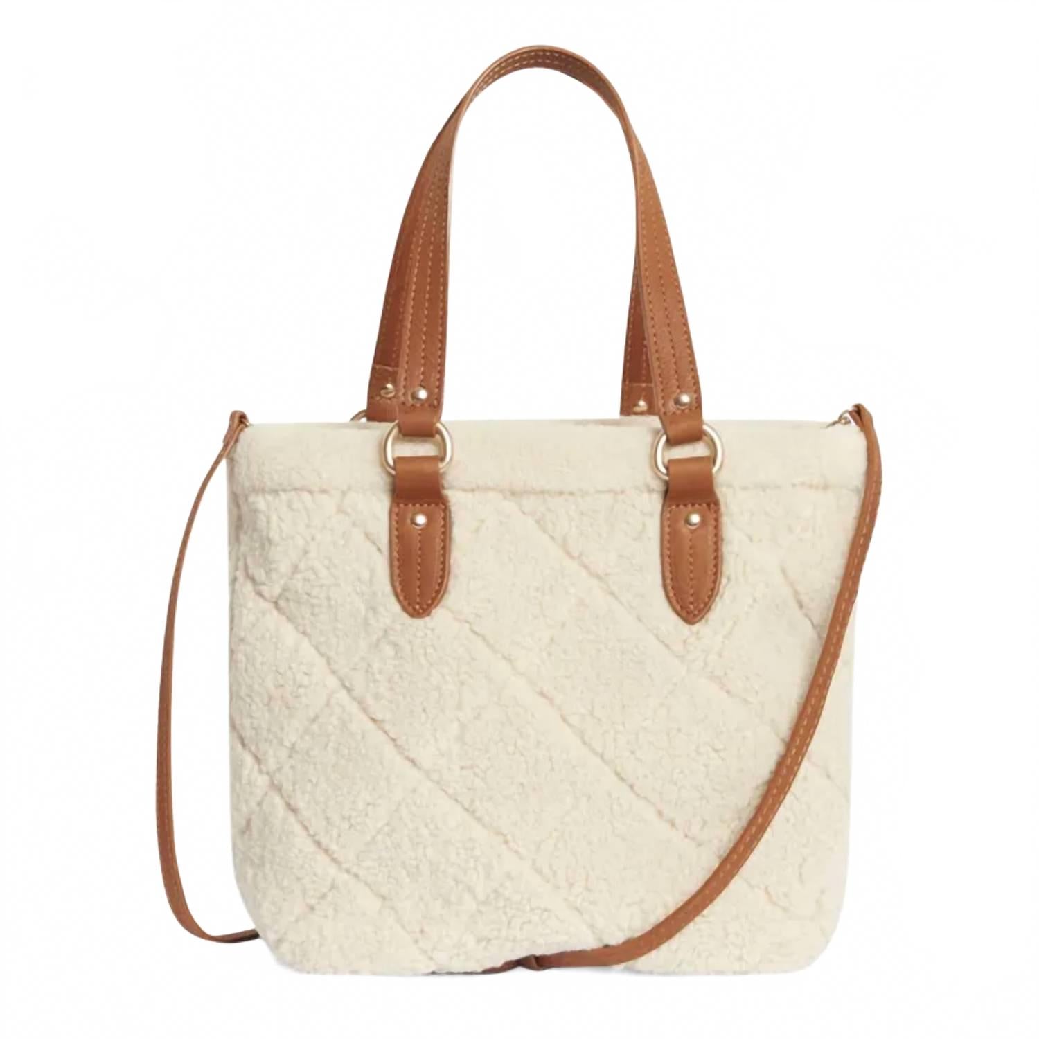 

Vanessa Bruno Женская стеганая сумка-тоут Cabas из овчины, цвет экрю