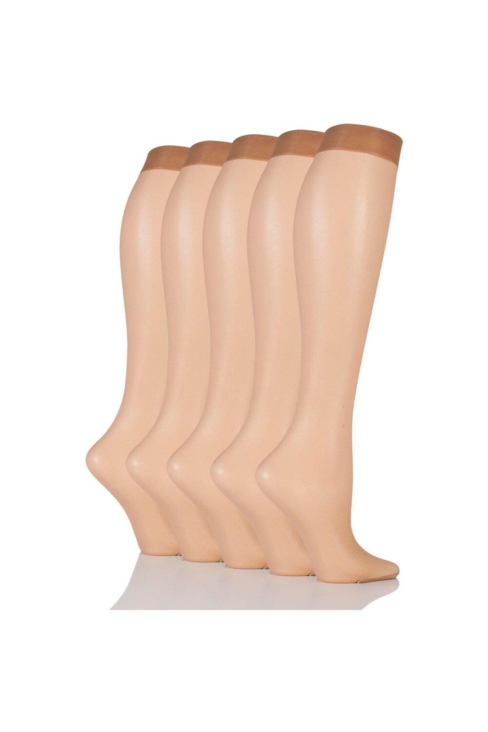 

5 пар гольфов плотностью 15 ден SOCKSHOP, нюд