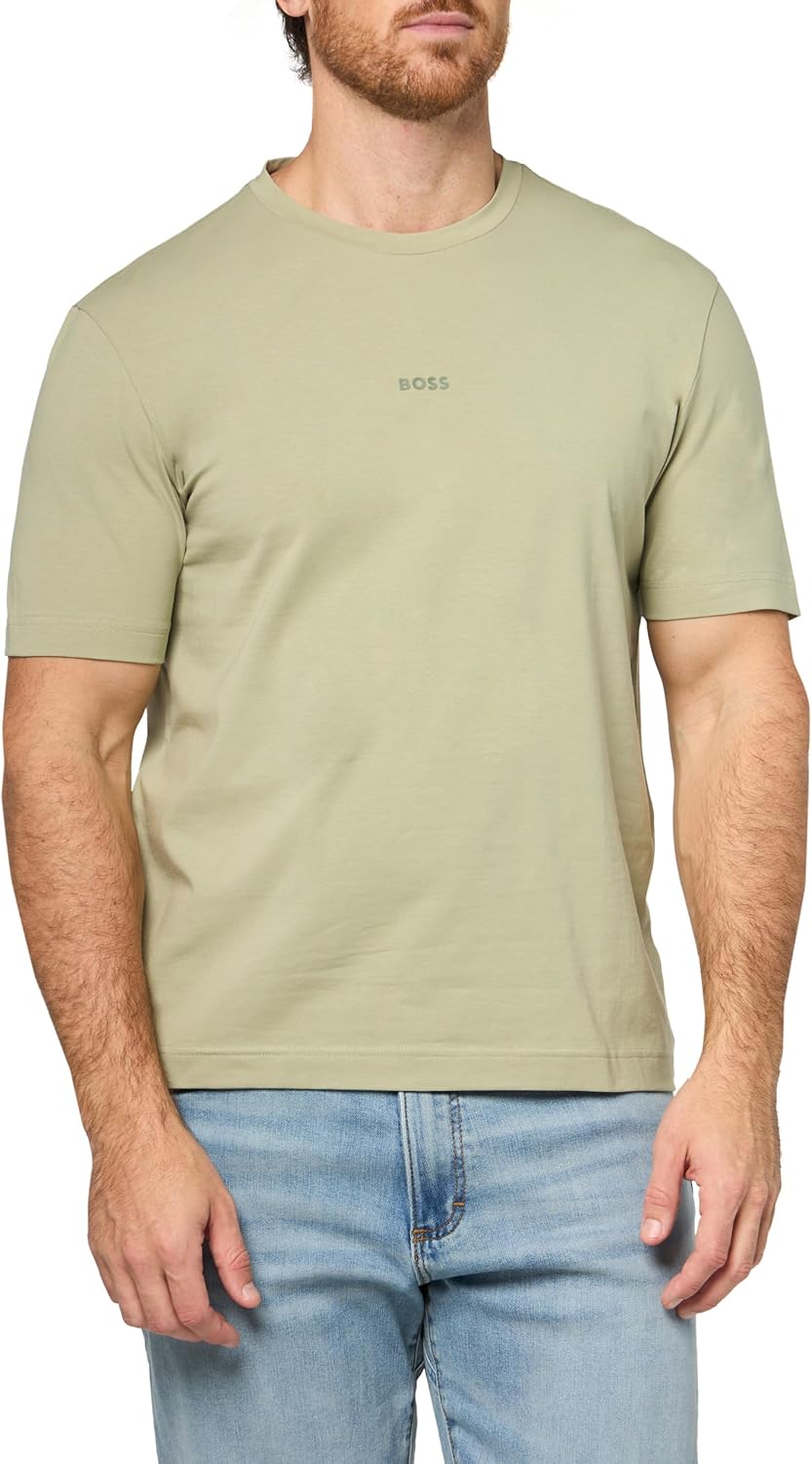 

Мужская хлопковая футболка BOSS с логотипом на груди, стандартного кроя, Moss Green, Зеленый, Мужская хлопковая футболка BOSS с логотипом на груди, стандартного кроя, Moss Green