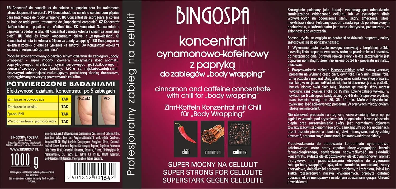 Концентрат BingoSpa Super Strong с корицей, кофеином и чили 1 кг Bingospa — фото 3