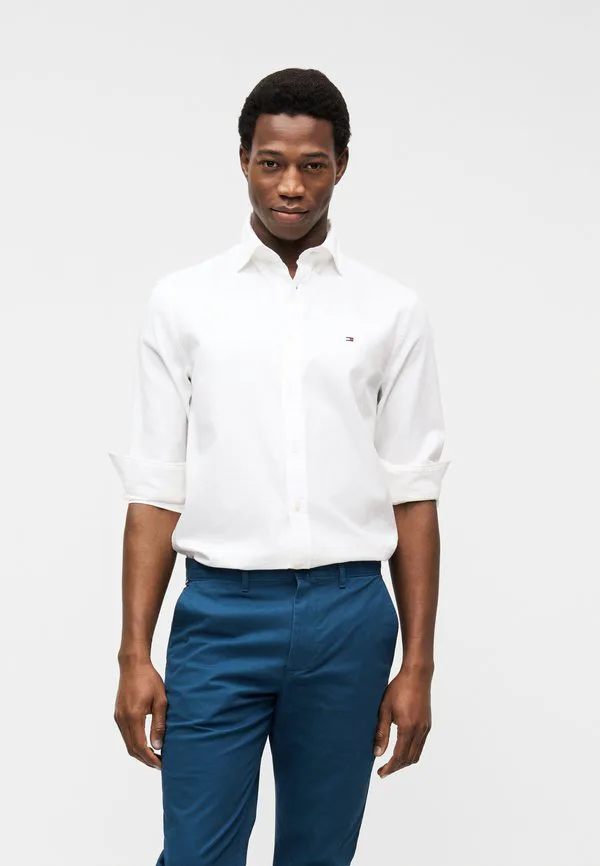 Рубашка добби стандартного кроя th flex Tommy Hilfiger, White