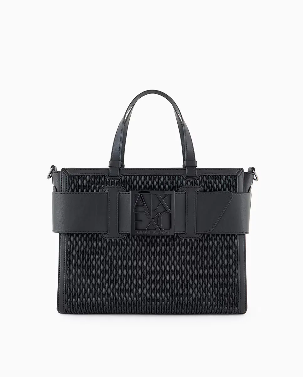 

Большая женская сумка-шоппер Susy Armani Exchange, черный