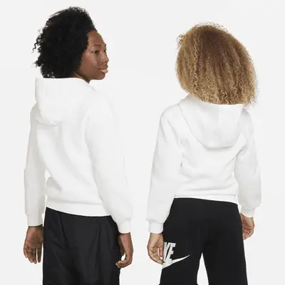 Худи Nike Sportswear Club Fleece, белый/черный — фото 2