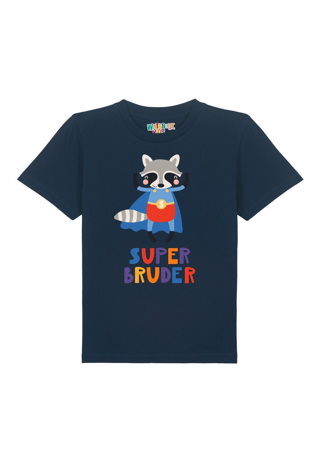 

Футболка с принтом WASCHBÄR SUPERBRUDER Watapparel, цвет french navy