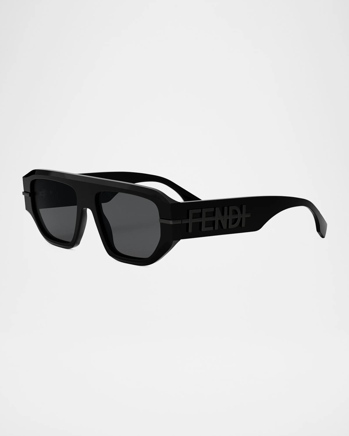 

Мужские квадратные солнцезащитные очки Fendigraphy, цвет Shiny Blacksmoke