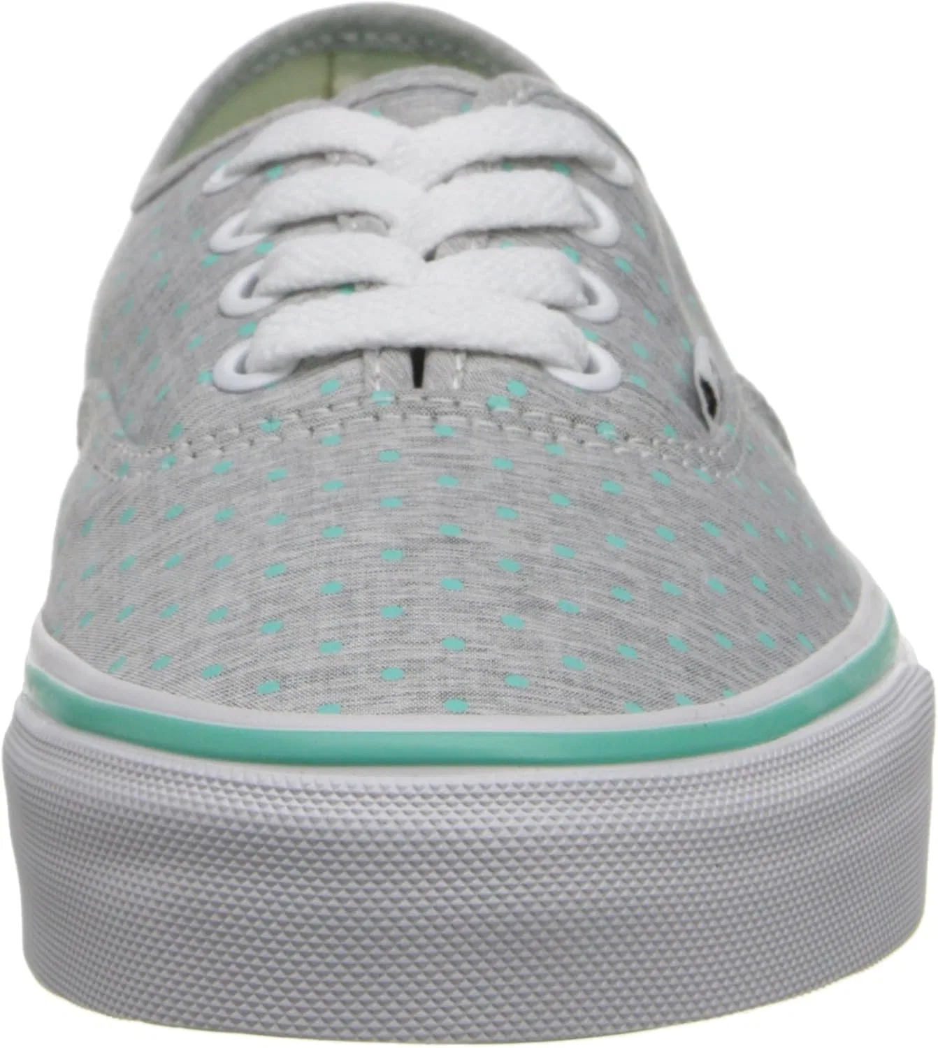 Мужские низкие кроссовки Vans U Authentic (в горошек цвета шамбре), Grey Chambray Dots De4 — фото 2
